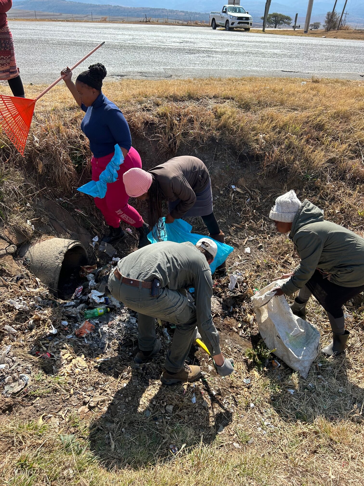 cleaning up the drakensberg