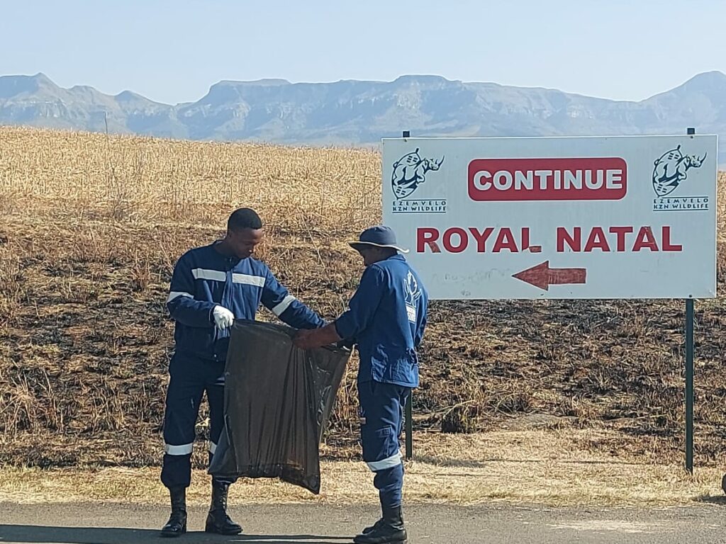 cleaning up the drakensberg