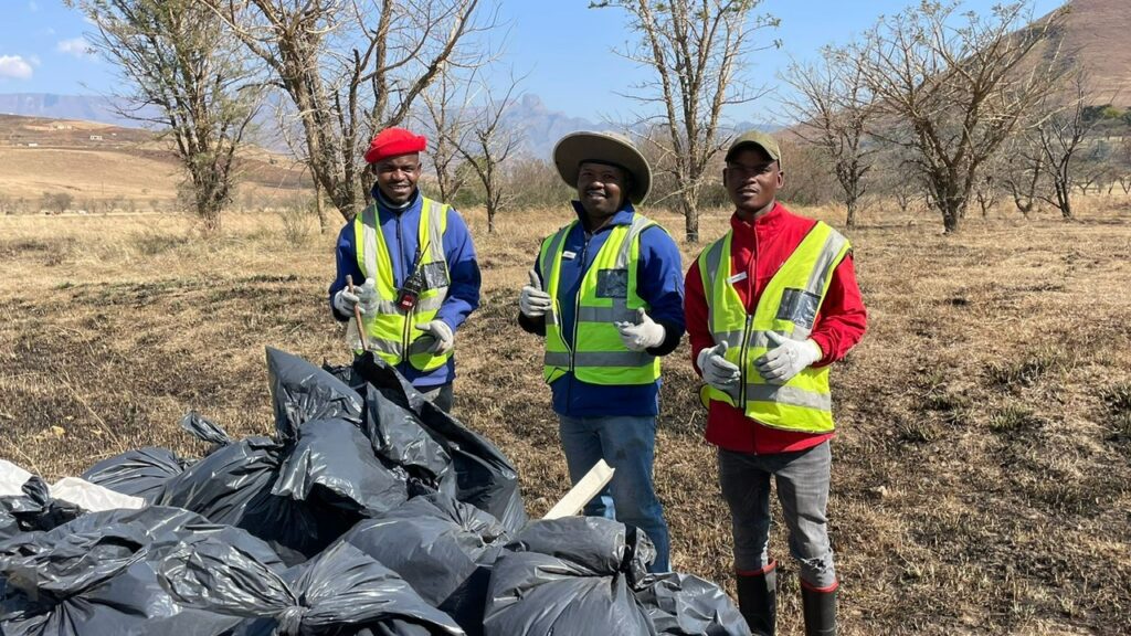 cleaning up the drakensberg